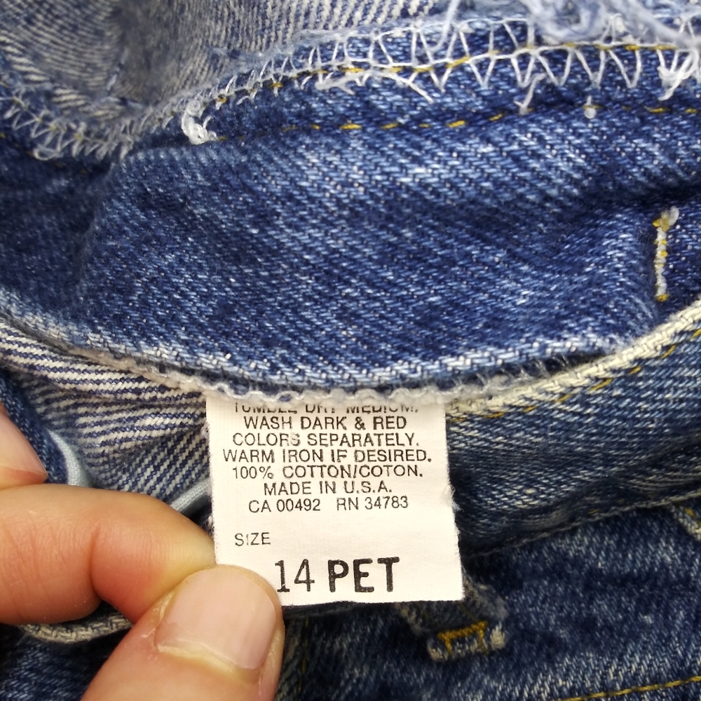 Vintage Lee 100% Cotton High-Rise Baggy Leg "Mom" Jeans - Picture 9 of 11